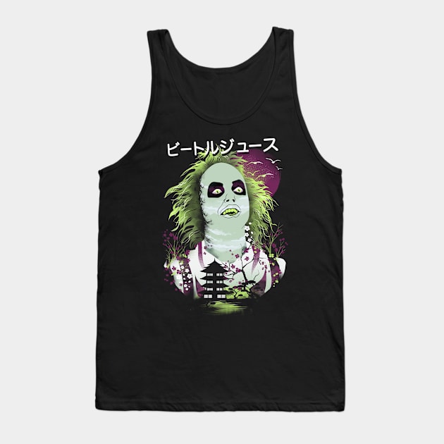 Ukiyo e Beetlejuice Tank Top by DANDINGEROZZ